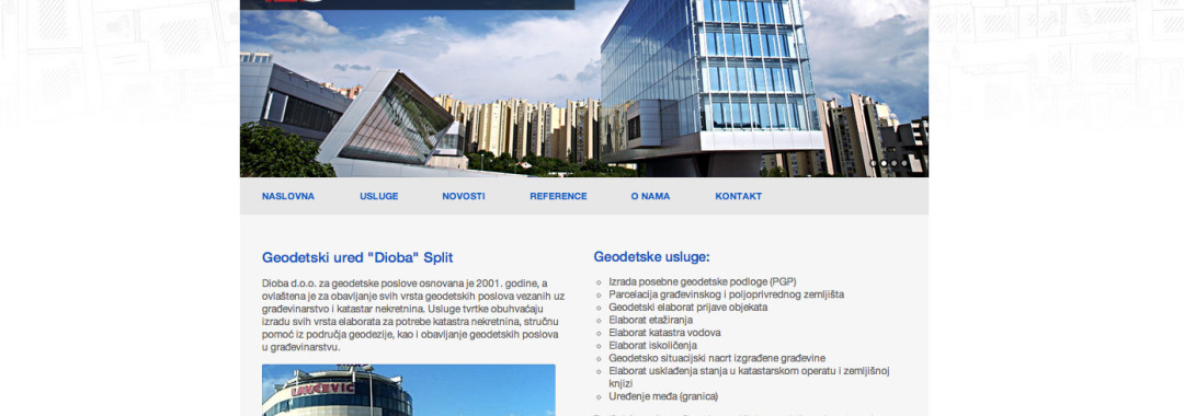 Izrada web stranica za geodete i geodetske urede.
